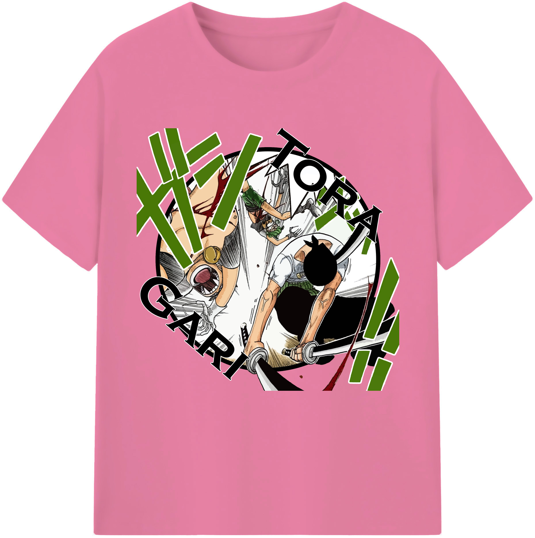 （画像用） ワンピース ロロノア・ゾロ ONE PIECE Roronoa Zoro 綿100％半袖Tシャツ（フロントプリント）